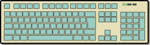 Keyboard, computer keyboard